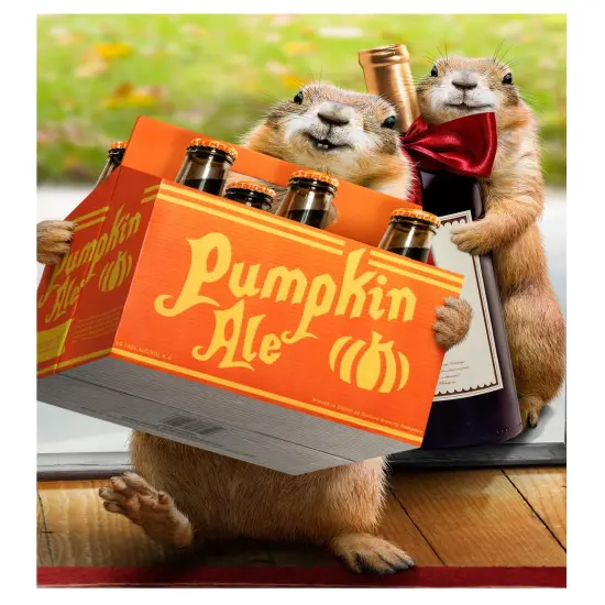 Pumpkin Ale 2 Sided Garden Flag {1}