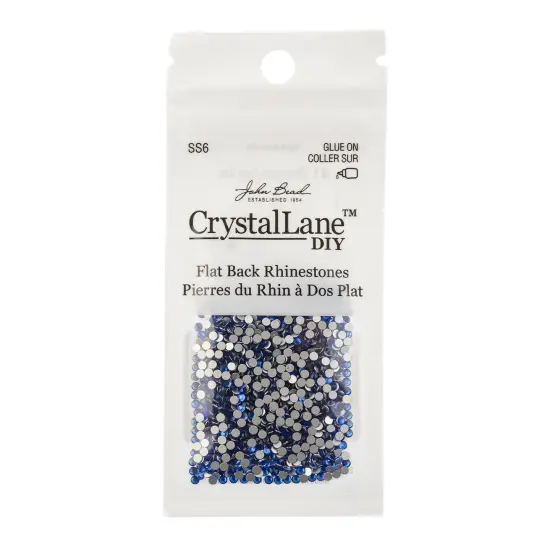 Crystal Lane DIY SS6 Glass Flatback Rhinestones, 1440pcs Sapphire {3}