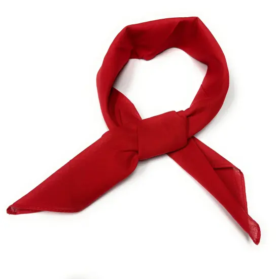 Pack of 5 Solid Neck Scarves 100% Cotton Square Head Scarf {2}