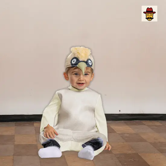 Baby Little Mermaid Scuttle Costume, White Top Wing Cape Seagull Headpiece {2}
