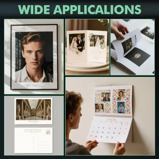 A-SUB Premium 74lb Double-Sided Satin Photo Paper 8.5x11, 11x17 Inkjet {4}