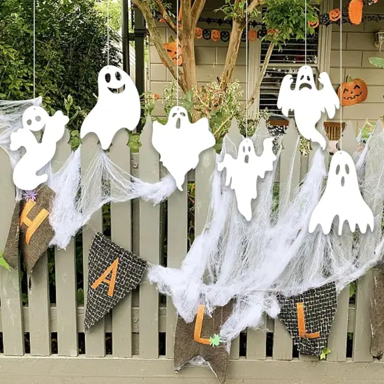 6 PCS Ghost Stakes Outside Decor - Double Sided {6}