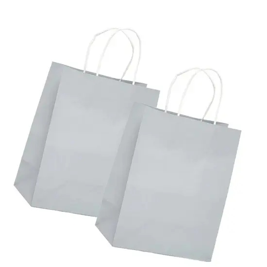 Functional Matte Shopping Bag with White Interior 10" x 5" x 13" {5}
