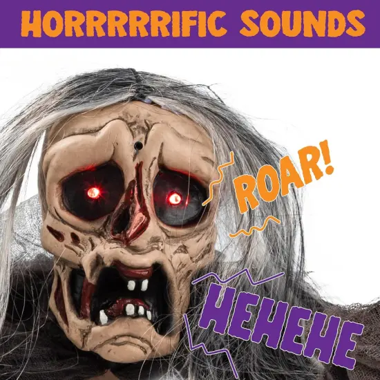 Halloween Zombie Groundbreaker with Glowing Eyes and Sound {4}
