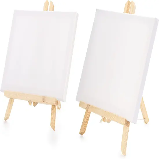6 Packs 8" x 10" Canvas and Easel Set {4}