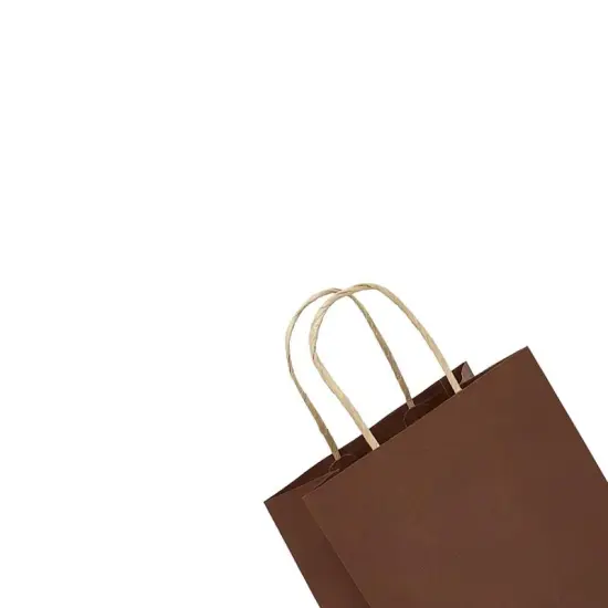 Kraft Tinted Color Shopping Bag 16" x 6" x 12" {5}