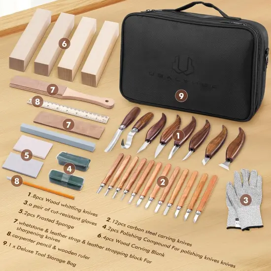 35-in-1 Whittling Kit for Beginners {2}