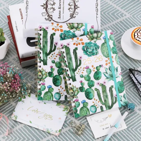 2025-2026 Planner - Planner 2025-2026, Jul 2025 - Jun 2026, 8.5" x 6.4", Planners with Hardcover, Twin - Wire Binding, Monthly Tabs, Elastic Closure, Daily Organizer {3}