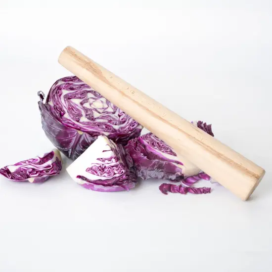 Lehman's Sauerkraut Stomper, Dual-Sided Heavy Duty Wooden Crock and Jar Packer Tool for Pickling Fermenting Preserving and Home Canning, 11.8 inch {4}