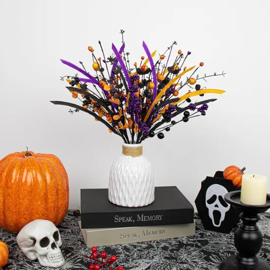 6 PCs Artificial Halloween Flowers - 17 Inches {2}