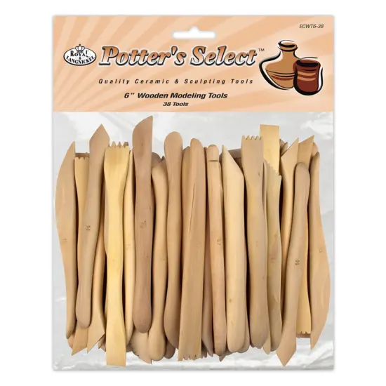 ECWT6-38 | Potter's Select&trade; 38pc 6" Wooden Modeling Tools {1}