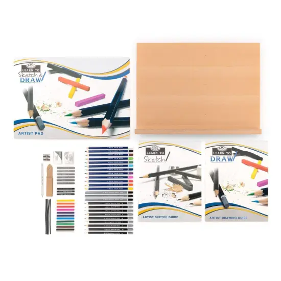RSET-LT102 | Learn To Sketch & Draw Set - 58pc {5}