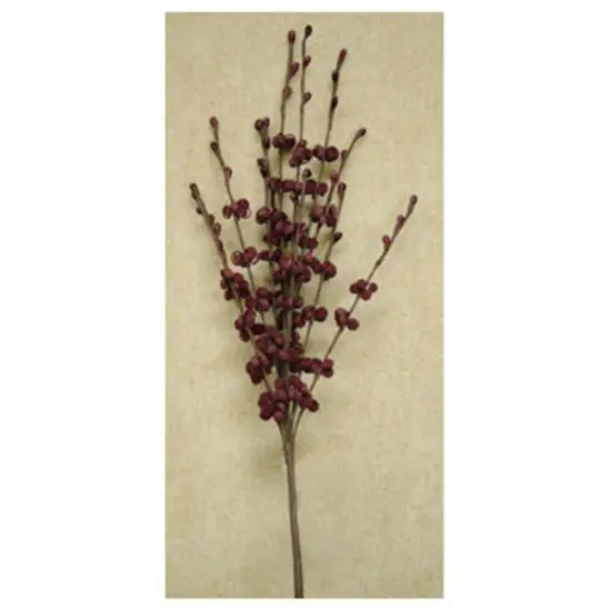 Burgundy Foam Curly Q Pick and Decorative Spiral, Floral Stem, 12inches {1}