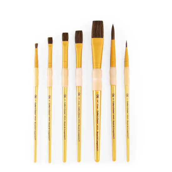 RCC 420 | Crafter's Choice&trade; 7pc Camel Hair Variety Brush Set {5}