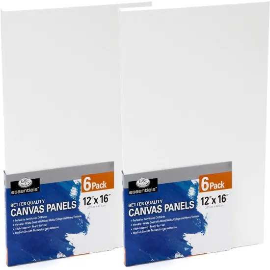 CNVB-1216-12 | Royal & Langnickel Essentials 12" x 16" Art Canvas Panels, 12Pk {1}