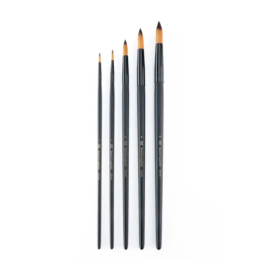 RSET-4305 | Essentials&trade; 5pc Gold Taklon Variety Brush Set 4305 {2}