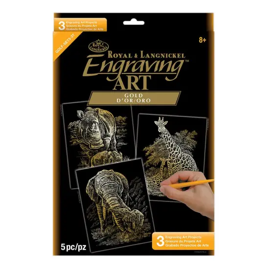 GOLF-SET3 | Engraving Art™ 5pc 3-Project Gold Foil Set {1}