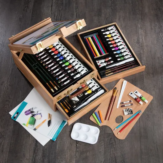 REA6000 | Mixed Media Artist Easel Set - 104pc {1}
