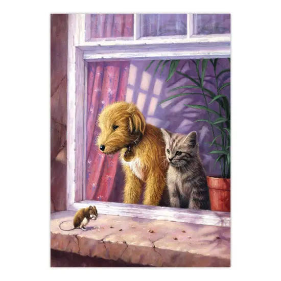 PJS65 | Painting by numbers&trade; 10pc 8.75" x 11.375" Window Watching Painting Project {2}