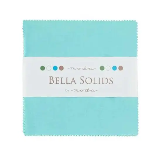Blue Bella Solids Egg Blu Charm Pack Precuts {1}