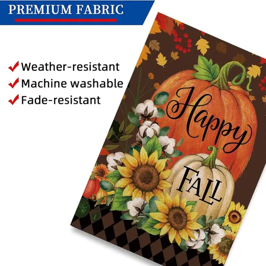 Happy Fall Garden Flag {2}