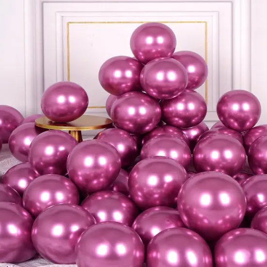 Metallic Hot Pink Balloons (	Hot Pink ) {1}