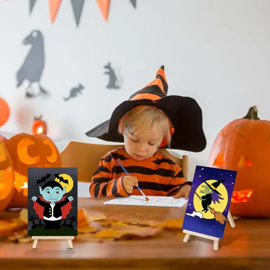 48 Pcs Halloween Kids Paint Party Favors Sets(Pumpkin) {4}