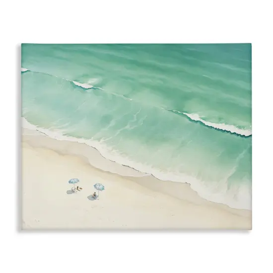 Stupell Industries Summer Shore Beachgoers Canvas Wall Art Design by Arlington Prints {1}