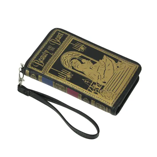 Black and Gold Beauty and the Beast Checkbook Style Fashion Wallet {3}