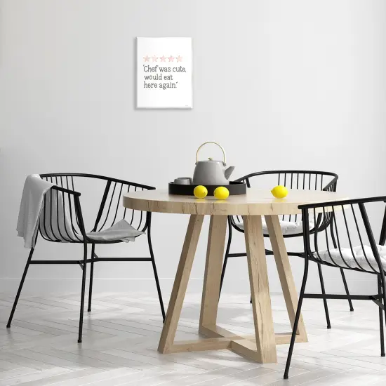 Stupell Industries Cute Chef Funny Rating Wall Plaque Art Design by House Fenway {2}