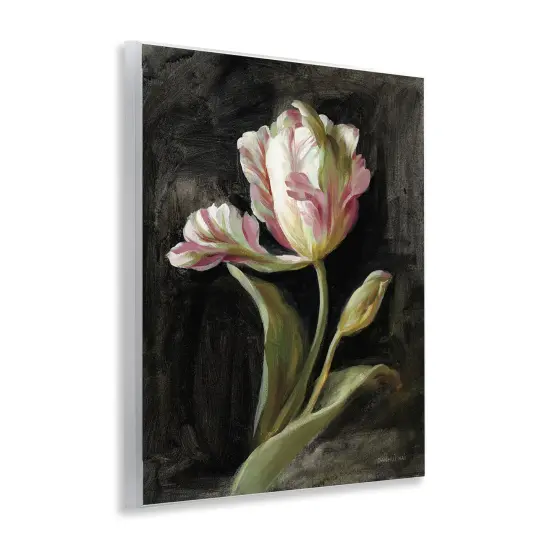 Stupell Industries Tulip on Black Wall Plaque Art Design by Danhui Nai {3}