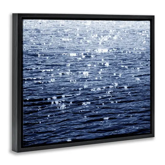 Stupell Industries Sun Reflecting on Sea Floater Framed Canvas Wall Art Design by Maggie Olsen {3}