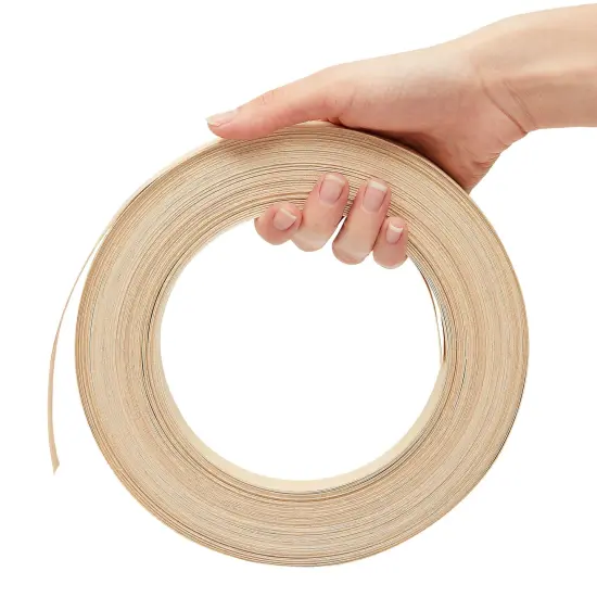 Thin Flat Reed Coil, 5/8" Wide for Wicker Basket Weaving Supplies, DIY Crafts (0.5 lbs, 118 Ft) Brown {7}