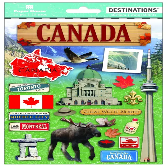 Paper House Canada Dimensional Stickers {1}