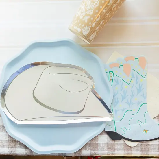 SKY BLUE COMPOSTABLE DINNER PLATES {2}