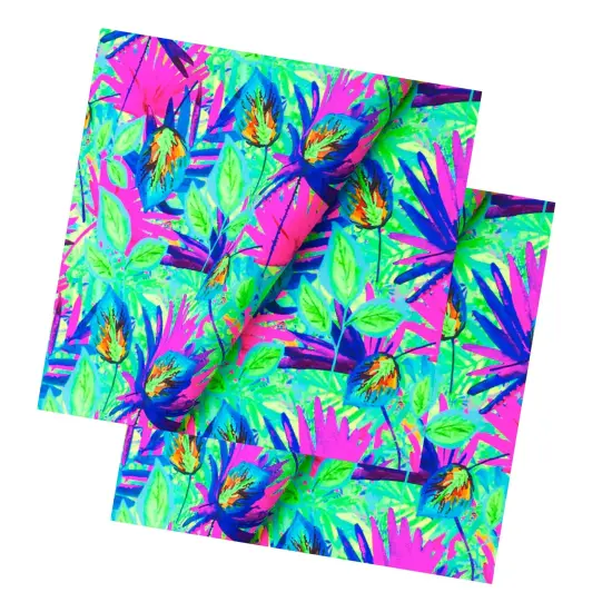 Punk Palms Printed Spandex Fabri {1}