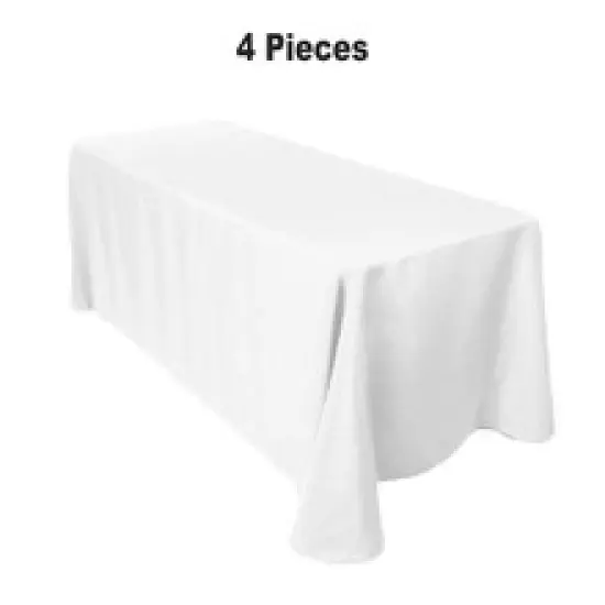 90" x 156" Polyester 8ft Tablecloth {1}