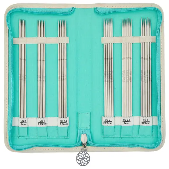 KnitPro-Mindful Gracious Double Point Knitting Needle Set -6 Pair - 6" - Lace {1}