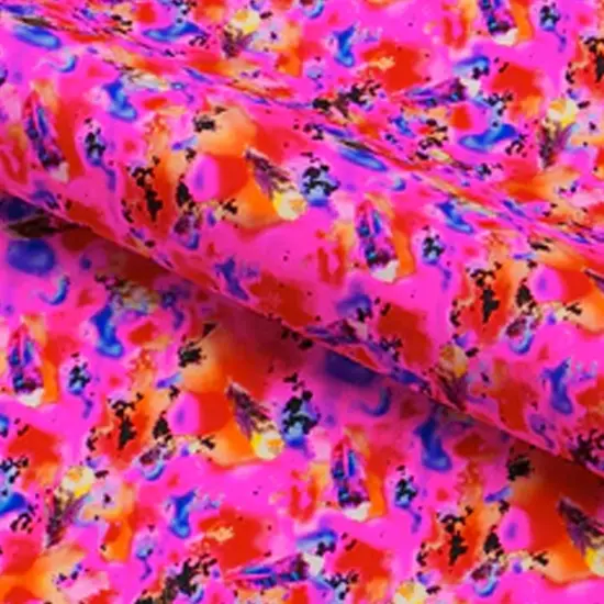 Cosmic Lava Printed Spandex Fabric {3}