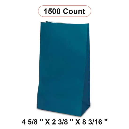 Colored Paper Gift Wrapping Bags 4 5/8'' x 2 3/8'' x 8 3/16'' {1}