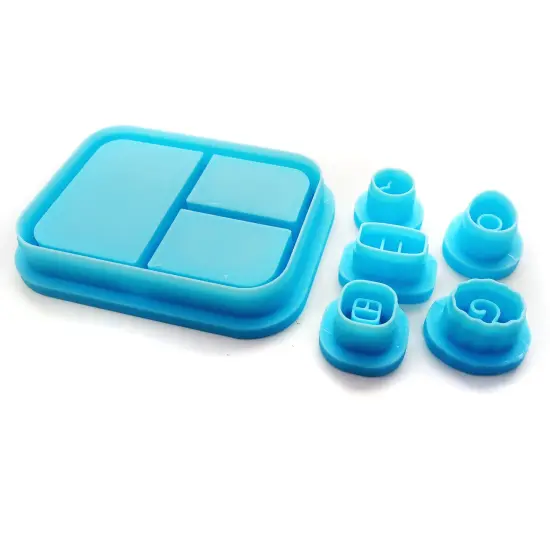 Sushi Bento Box Clay Cutter Set, 6 pcs, Cute Food Clay Shapes, Adorabilities {3}