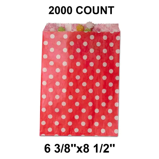 Roomy Small Dots Bags Ideal for Gifting 6 3/8" x 8 1/2" {1}