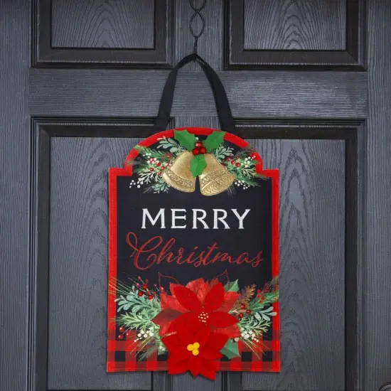 Christmas Joy Door Decoration Hanger Burlap {2}