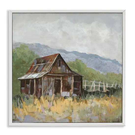Stupell Industries Rustic Rural Lodge Framed Giclee Wall Art Design by Jacob Q {1}