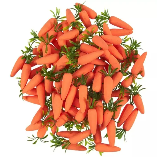 45x Easter Artificial Fake Baby Carrots for Craft DIY Home Kitchen Decoration {1}