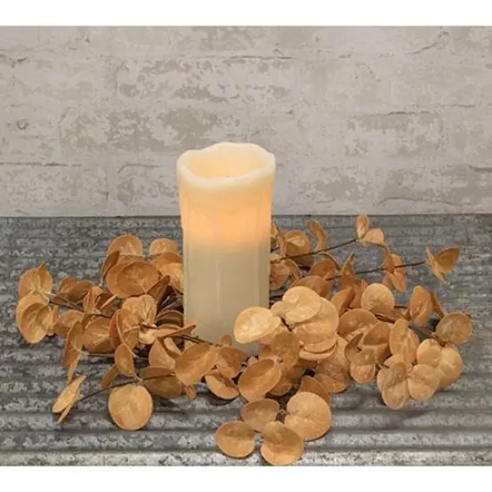 Beige Foamy Silver Dollar Ring {3}