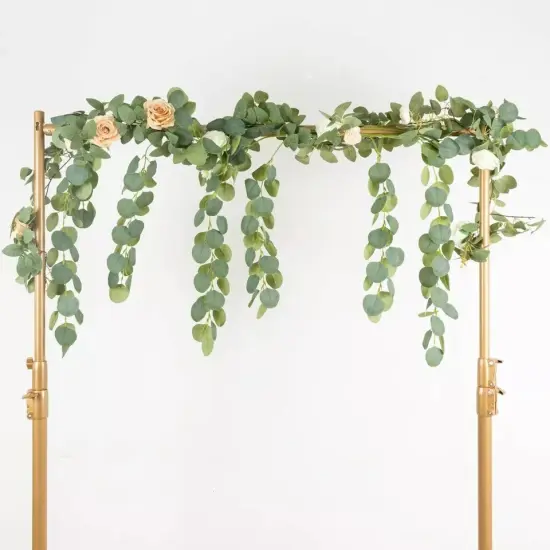 3 Green 41 in Silk Eucalyptus Leaves Hanging Artificial PLANT STEMS Party Events {2}