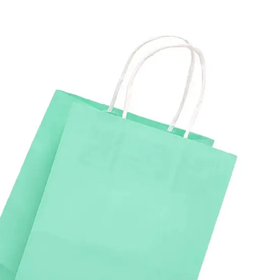 Bright Matte Shopping Bag with White Interior 16" x 6" x 12" {4}