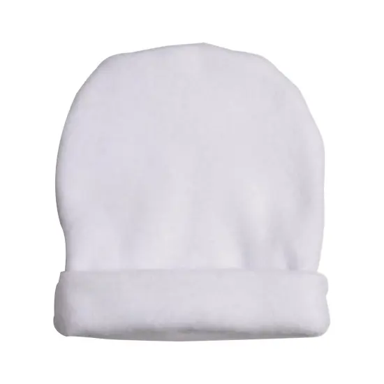 Craft Express 4 Pack Fleece Sublimation Baby Hats &ndash; Soft White Beanie Blanks {2}