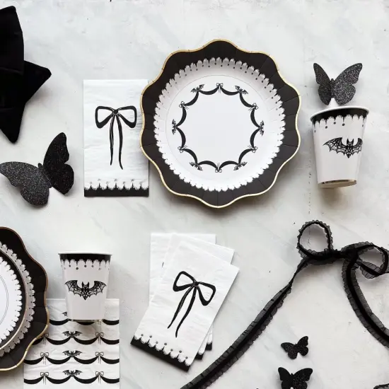 ELEGANT HALLOWEEN DINNER PLATES {2}